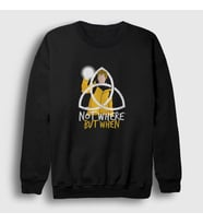 Presmono Unisex Siyah When Dark Sweatshirt 187171tt