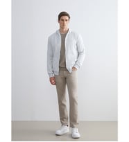 LCWAIKIKI Classic Gri Kapüşonlu Uzun Kollu Erkek Fermuarlı Sweatshirt