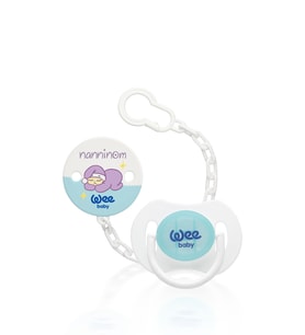 Wee Baby  Nanninom Gece Emzik & Emzik Askısı Seti No:1 0-6 ay