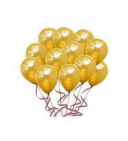 Düvenci Ticaret Metalik Gold Balon Buketi 20 Li