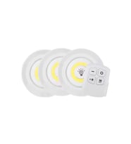 Led Lamba 3'lü Uzaktan Kumandalı Yapışkanlı