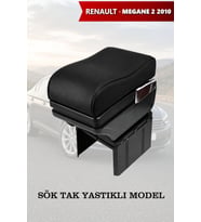 renault megane 2 2010 kol dayama Yastıklı Lüks geniş model Siyah Deri