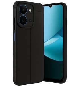 Xiaomi Redmi 15C 4G Kılıf Deri Tarzı Niss Silikon Case Kapak (5G YURTDIŞICİHAZA (Siyah)