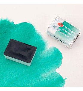 St. Petersburg White Nights Tam Tablet Sulu Boya 713 Emerald Green 