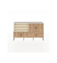 Arges Konsol 5 Raflı Tek Çekmeceli 4 Kapaklı 176x30x99 Aytaşı-Çam