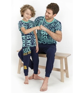 Roly Poly 2371 Freedom Genç Erkek Kısa Kol Pijama Takımı