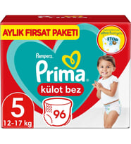 Prima Külot Bebek Bezi Aylık Fırsat Paketi 5 Beden 96 Adet