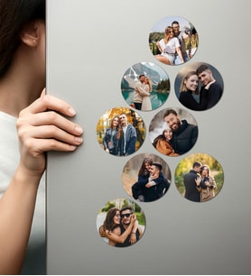 Kişiye Özel Ahşap Fotoğraflı UV Baskılı Magnet