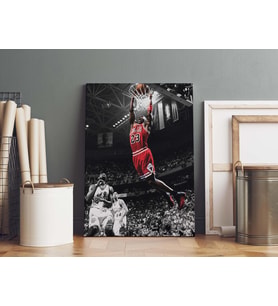 Michael Jordan Kanvas Tablo 40x55cm NBA Jordan Smaç Poster