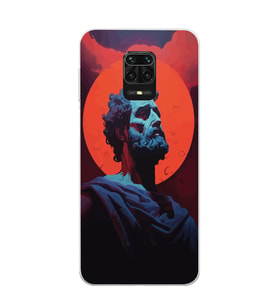 Xiaomi Redmi Note 9S - Redmi Note 9 PRO Uyumlu Aristoteles Tasarımlı Şeffaf Telefon Kılıfı