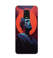 Xiaomi Redmi Note 9S - Redmi Note 9 PRO Uyumlu Aristoteles Tasarımlı Şeffaf Telefon Kılıfı