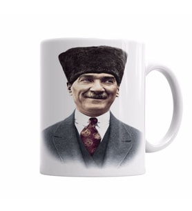 Mustafa Kemal Atatürk 06 Kupa Bardak Porselen