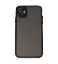 Apple iPhone 11 Kılıf Montreal Silikon Kapak - Siyah