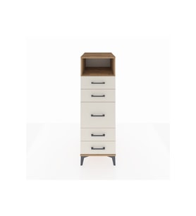 Kronos Dolap Tek Raflı 5 Çekmeceli 44x59x134 Çam-Aytaşı