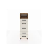Kronos Dolap Tek Raflı 5 Çekmeceli 44x59x134 Çam-Aytaşı