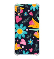 PrintiFy Samsung Galaxy M10 Uyumlu Retro Color 1 Baskılı Şeffaf Köşe Korumalı Antişok Kılıf