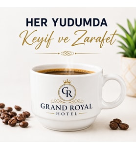 Elegance Beyaz Porselen Kahve Fincanı-2 adet (istenilen baskılarla)
