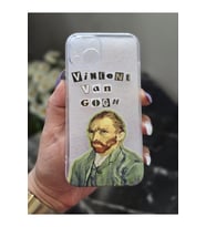 Iphone 13 Uyumlu Van Gogh Tasarımlı Şeffaf Telefon Kılıfı