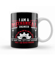 I Am A Mechanical Engineer 01 Kupa Bardak Porselen