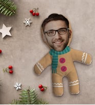 BK Gift Kişiye Özel Fotoğraflı Kurabiye Adam Kostümlü Erkek Bebek Yastık-1
