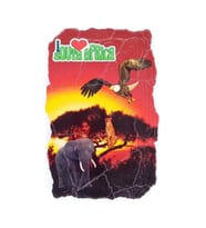 Güney Afrika Temalı Fresco Magnet (Karışık)