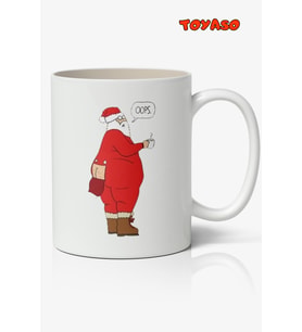 Noel Yılbaşı Noel Baba Santa Merry Christmas Temalı Beyaz Kupa Bardak Sevgiliye Arkadaşa Hediye