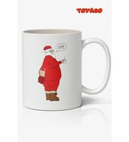 Noel Yılbaşı Noel Baba Santa Merry Christmas Temalı Beyaz Kupa Bardak Sevgiliye Arkadaşa Hediye