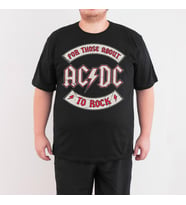 Bant Giyim - AC/DC 4XL Büyük Beden Siyah Erkek T-shirt Tişört (Siyah - Beyaz)