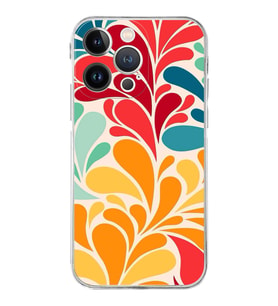 PrintiFy iPhone 13 Pro ile Uyumlu Retro Color 5  Kamera Korumalı Şeffaf  Kılıf
