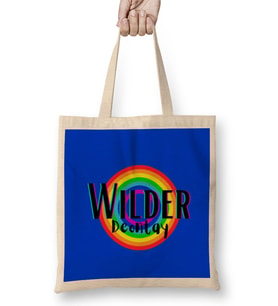 Deontay Wilder- Retro Rainbow Style Bez Çanta Uzun Saplı