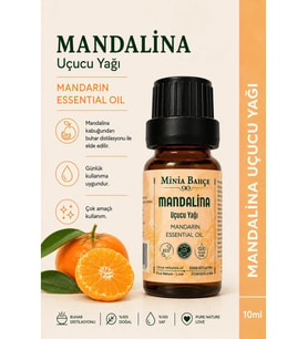 Mandalina Uçucu Yağı – 10 ml Saf ve Katkısız Bitkisel Uçucu Yağ
