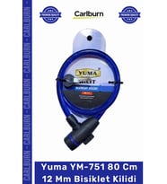 #BisikletKilidi Dayanıklı Çelik Halat Pvc Kaplı Güvenli Koruma YM751 80 Cm 12 Mm Bisiklet Kilidi