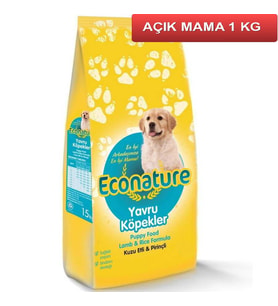 Econature Kuzu Etli Yavru Köpek Maması 1 Kg AÇIK