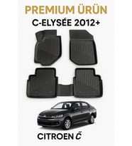 Citroën C-Elysee 2012+ 3D Havuzlu Oto Paspas Premium