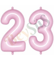 23 Rakam Folyo Balon pembe Rengi (76 cm)