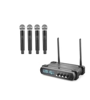 Profesyonel Kablosuz Vhf Mikrofon 4’Lü Set - Siyah HDX2792