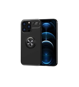 Apple iPhone 14 Pro Max Uyumlu Kılıf Zore Ravel Silikon Kapak (Siyah)