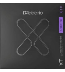 D'Addario XTAPB1152 XT Phosphor Bronze Akustik Gitar Tel Seti ($11-52$) Custom Light, Akustik Gitarlar İçin İdeal Esneklik ve Rezonans, NY Steel Çekirdek Gücü