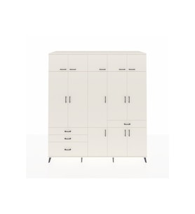 Kronos Dolap 8 Raflı 4 Çekmeceli 3 Askılı 220x59x243 Aytaşı-Aytaşı/Aytaşı
