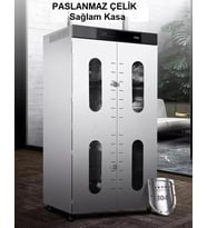 Dalle LT-195 28 Tepsi Endüstriyel Paslanmaz Çelik Kurutma Makinesi (Gri)