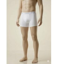 6 Adet Dnx Erkek Likralı Boxer (Beyaz)