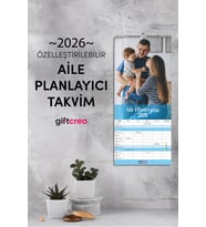 Kişiselleştirilebilir Aile Planlayıcı Takvim - Özelleştirilebilir Fotoğraf Baskılı Planlayıcı Takvim