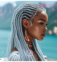 X-Pression Afrika Örgüsü ve Rasta İçin Sentetik saç  165GR-GREY-1