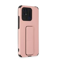 Xiaomi Redmi 10c Kılıf Mega Standlı Silikon - Pudra