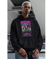 Kiss Rock Gods Metal Baskılı Unisex Oversize Müzik Grubu Hoodie