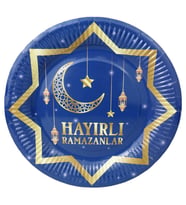 TABAK KARTON HAYIRLI RAMAZANLAR 8 ADET