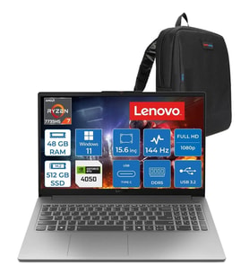 Lenovo Loq 15ARP10E Amd Ryzen™ 7 7735HS 48GB Ddr5 512GB SSD Rtx™ 4050/6GB 65W 15.6" Fhd (1920X1080) IPS 300NITS 144Hz WIN11HOME Gaming Bilgisayar 83S00030TRH17+ZETTAÇANTA