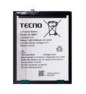 Tecno Pova Uyumlu Pil Sıfır - Servis