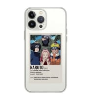 Iphone 15 Pro Uyumlu Naruto Anime Desenli Şeffaf Telefon Kılıfı