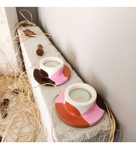 DEKORATİF 2'Lİ TEALIGHT MUMLUK